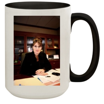 Sarah Palin 15oz Colored Inner & Handle Mug