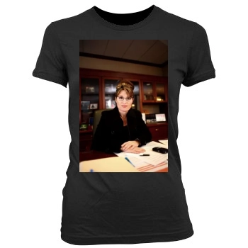 Sarah Palin Women's Junior Cut Crewneck T-Shirt