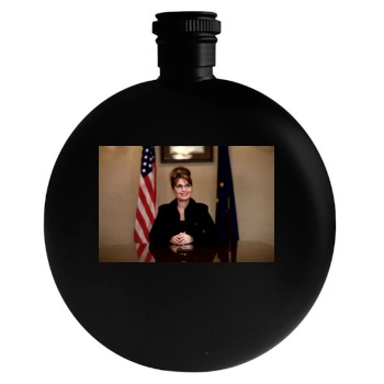 Sarah Palin Round Flask