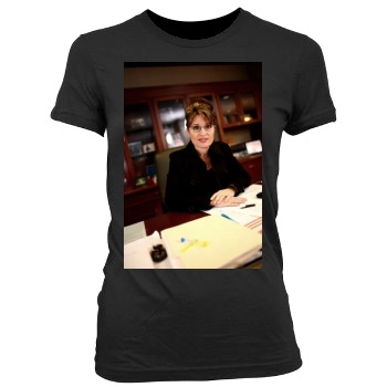 Sarah Palin Women's Junior Cut Crewneck T-Shirt