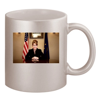 Sarah Palin 11oz Metallic Silver Mug