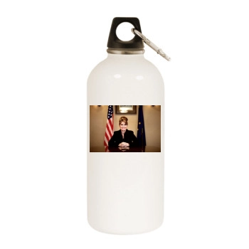 Sarah Palin White Water Bottle With Carabiner