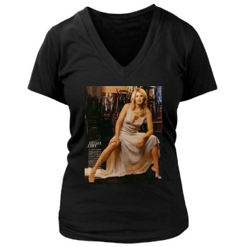 Faith Hill Women's Deep V-Neck TShirt