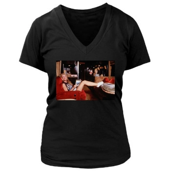 Faith Hill Women's Deep V-Neck TShirt