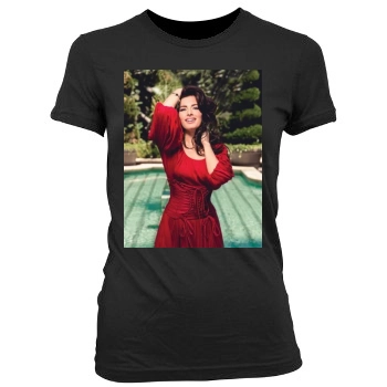 Sarah Shahi Women's Junior Cut Crewneck T-Shirt