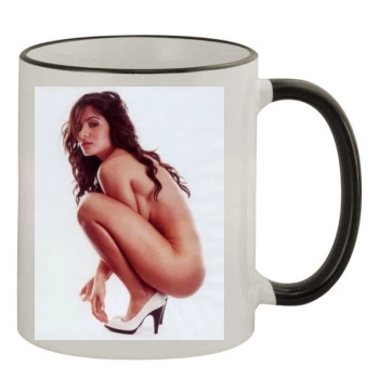 Sarah Shahi 11oz Colored Rim & Handle Mug