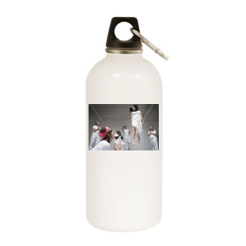 Sarah Silverman White Water Bottle With Carabiner