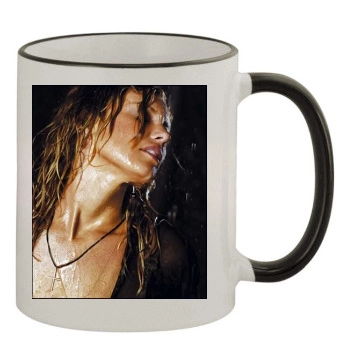 Faith Hill 11oz Colored Rim & Handle Mug