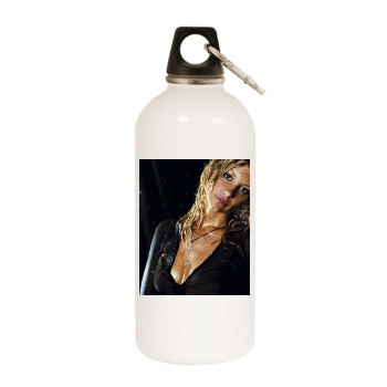 Faith Hill White Water Bottle With Carabiner