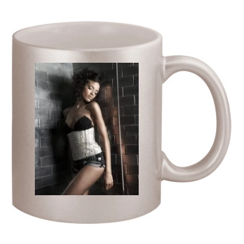 Selita Ebanks 11oz Metallic Silver Mug