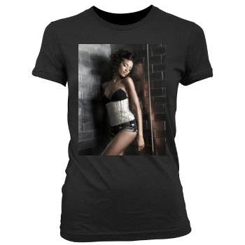 Selita Ebanks Women's Junior Cut Crewneck T-Shirt