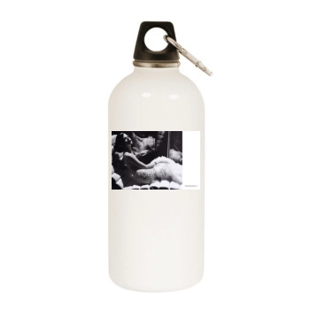 Selma Blair White Water Bottle With Carabiner