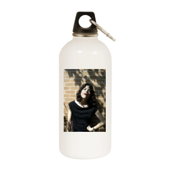 Selma Blair White Water Bottle With Carabiner