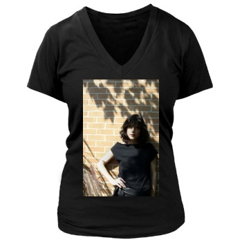 Selma Blair Women's Deep V-Neck TShirt