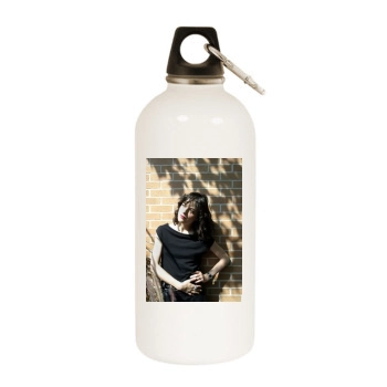 Selma Blair White Water Bottle With Carabiner