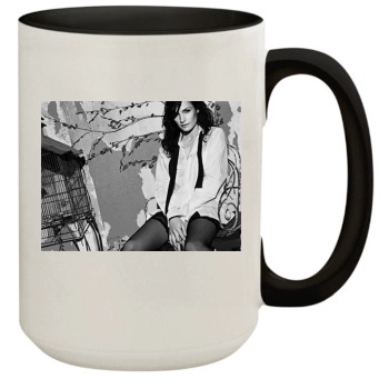 Famke Janssen 15oz Colored Inner & Handle Mug