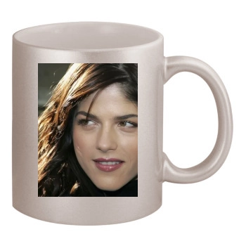 Selma Blair 11oz Metallic Silver Mug