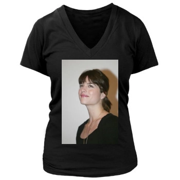 Selma Blair Women's Deep V-Neck TShirt