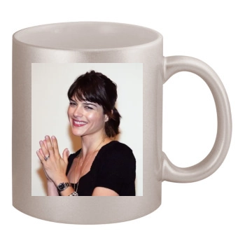 Selma Blair 11oz Metallic Silver Mug