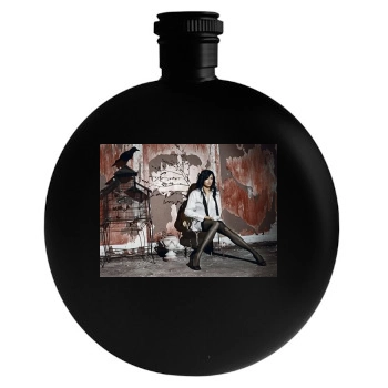 Famke Janssen Round Flask