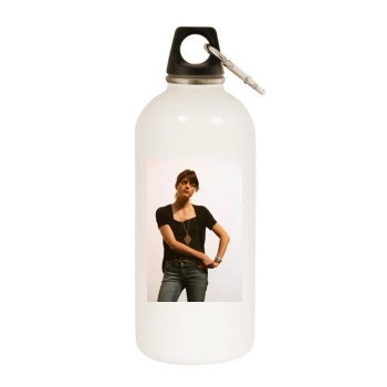 Selma Blair White Water Bottle With Carabiner