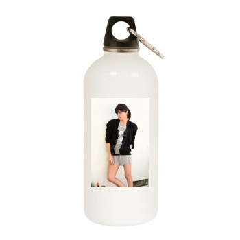 Selma Blair White Water Bottle With Carabiner