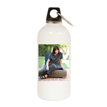 Selma Blair White Water Bottle With Carabiner