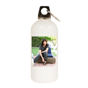 Selma Blair White Water Bottle With Carabiner