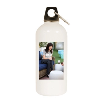 Selma Blair White Water Bottle With Carabiner