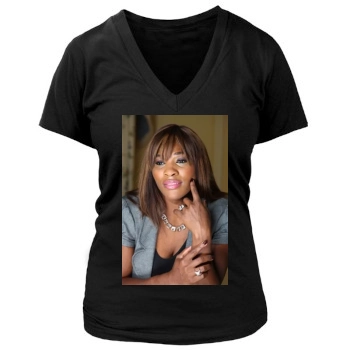 Serena Williams Women's Deep V-Neck TShirt