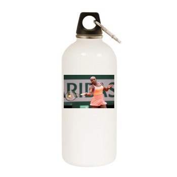 Serena Williams White Water Bottle With Carabiner