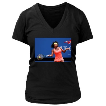 Serena Williams Women's Deep V-Neck TShirt