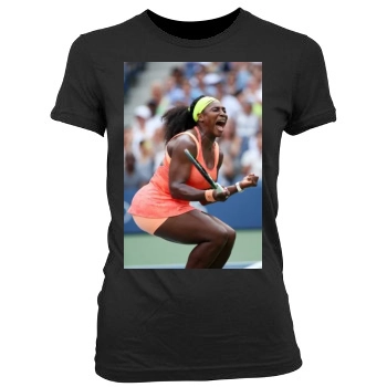 Serena Williams Women's Junior Cut Crewneck T-Shirt