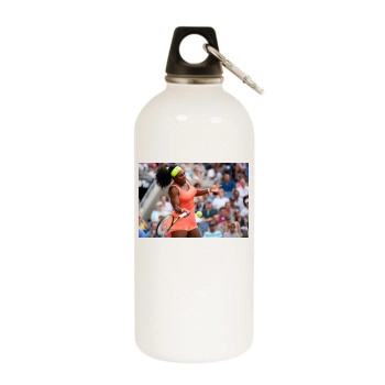 Serena Williams White Water Bottle With Carabiner