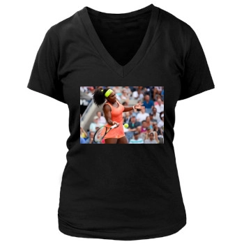 Serena Williams Women's Deep V-Neck TShirt