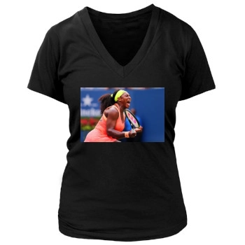 Serena Williams Women's Deep V-Neck TShirt