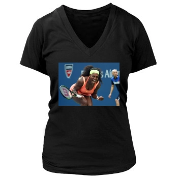 Serena Williams Women's Deep V-Neck TShirt