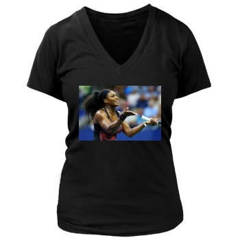 Serena Williams Women's Deep V-Neck TShirt