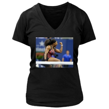 Serena Williams Women's Deep V-Neck TShirt