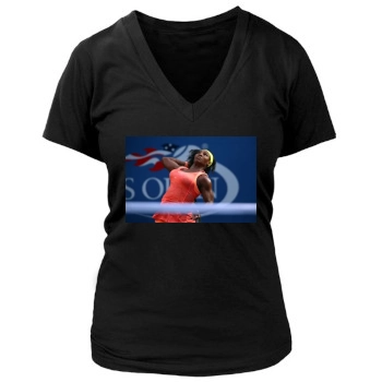 Serena Williams Women's Deep V-Neck TShirt