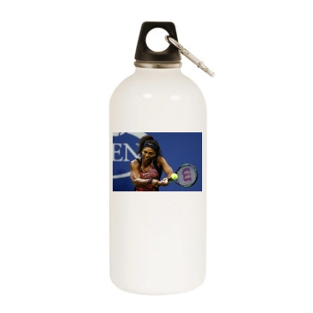 Serena Williams White Water Bottle With Carabiner