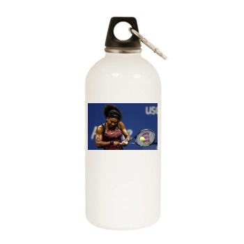 Serena Williams White Water Bottle With Carabiner