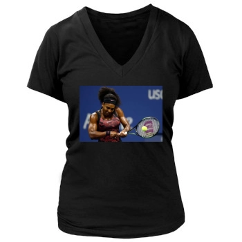 Serena Williams Women's Deep V-Neck TShirt