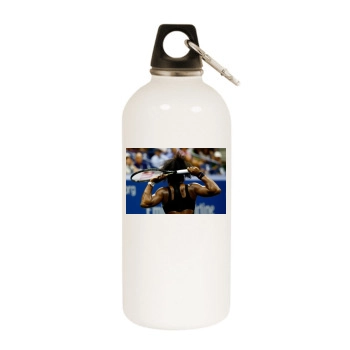 Serena Williams White Water Bottle With Carabiner