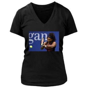 Serena Williams Women's Deep V-Neck TShirt