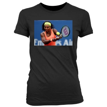 Serena Williams Women's Junior Cut Crewneck T-Shirt