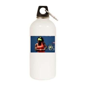 Serena Williams White Water Bottle With Carabiner