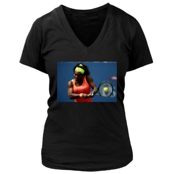 Serena Williams Women's Deep V-Neck TShirt