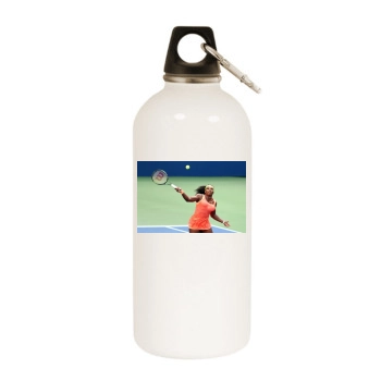 Serena Williams White Water Bottle With Carabiner