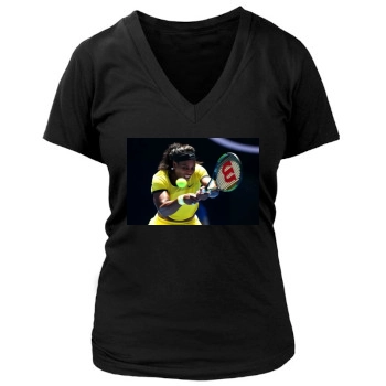 Serena Williams Women's Deep V-Neck TShirt